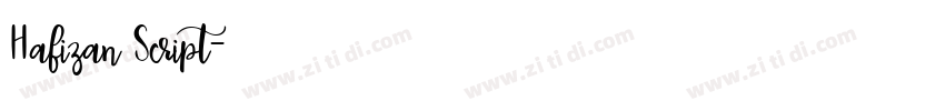 Hafizan Script字体转换